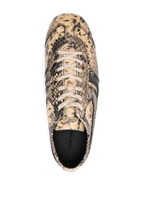 Beige snake skin print sneakers Dries Van Noten - women DRIES VAN NOTEN | WS2511169103